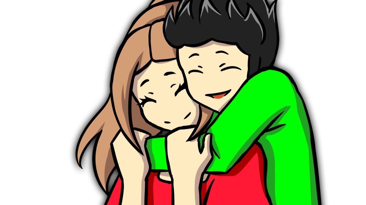 Mädchen Und Junge Mädchen Und Junge