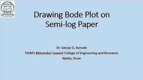 Drawing Bode plot on Semilog paper