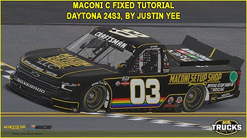 iRacing Maconi Trucks C Fixed Daytona Guide to Qualifying and Race 24S3
