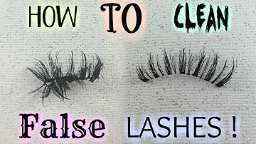How To Clean False or Fake Eyelashes To Use and Keep Them Longer And Save Money | BeautyByJosiek