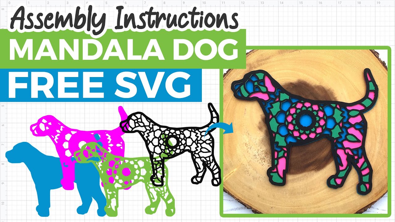 Download Free Mandala Dog Layered Svg Craft With Sarah