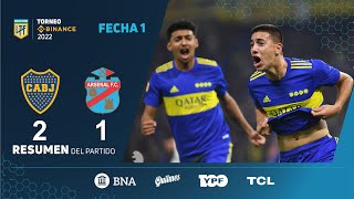 #TorneoBinance | Fecha 1 | resumen de Boca - Arsenal