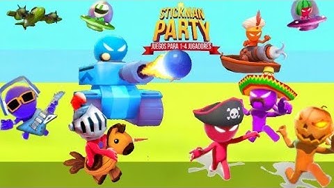 Stickman Party: 1 2 3 4 Player Games Free - All Minigames (Android, iOS Game) #stickman #minigames