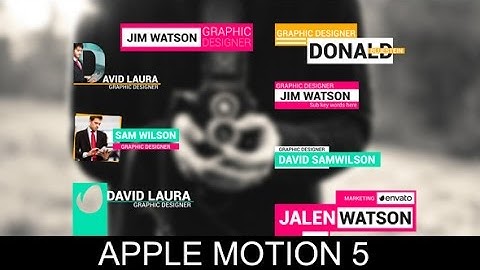 Minimal Lower Thirds | Apple Motion Templates