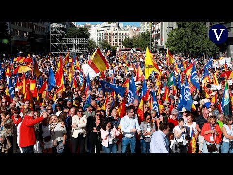 Concentración del PP en Madrid contra una posible ley de amnistía