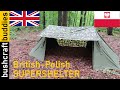 Bushcraft Shelter - British-Polish Supershelter step by step bushcraft  camp tutorial