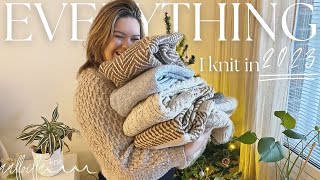 Everything I knit in 2023 and how I styled them throughout the year