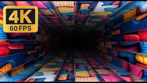 Square Tunnel Loop | 4K Animated Background | No Sound
