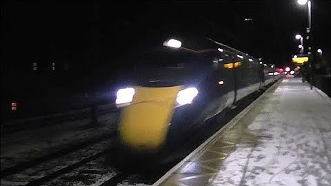 Great Western Railway (GWR) Class 802 AT300 Passing Northallerton on Test Runs - 29/12/17