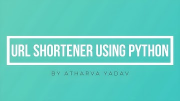 URL Shortener using Python