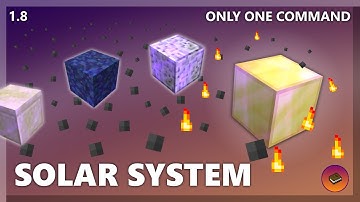 WORKING SOLAR SYSTEM in only one command! [Minecraft 1.8]