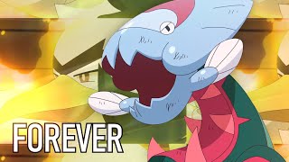 Ash's Sirfetcht'd \& Dracovish vs Drasna AMV Forever -Pokemon Journeys Episode 104