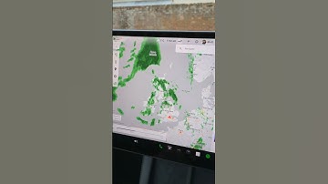 A quick overview of the map display in a Tesla