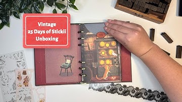 Unboxing the Vintage 25 Days of Stickii Advent Calendar