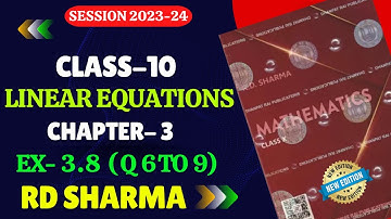 RD Sharma Class 10 Solutions Chapter 3 Pair Of Linear Equations In Two Variables Exercise 3.8
