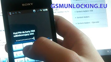 How to UNLOCK via code - How to Enter Code SONY Xperia E C1505
