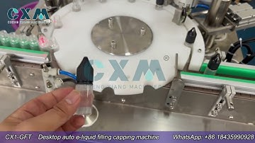 Desktop auto e-liquid filling capping machine | tabletop automatic filling capping machine
