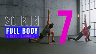 20 Min Full Body Stretch &amp; Mobility Routine - Workout 7 / No Equipment