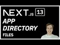 Next.js 13 app directory (layout, page and other files)