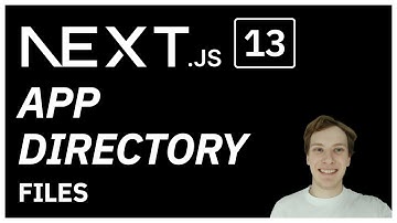 Next.js 13 app directory (layout, page and other files)