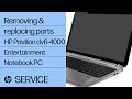 Removing and replacing parts| HP Pavilion dv6-4000 Entertainment Notebook PC | HP computer service