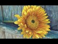 Sunflower Fence Acrylic Painting LIVE Tutorial