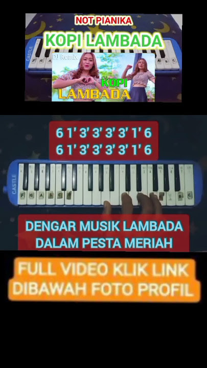 NOT PIANIKA KOPI LAMBADA #shorts #kopilambada #pianika #notpianika