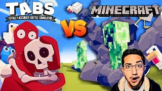 ماين كرافت تحدى تابز TABS VS Minecraft 🤔