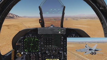 DCS F/A-18 - Crosswind Landing