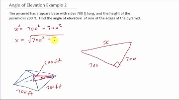 Trigonometry - Angle Of Elevation Word Problem Example 2