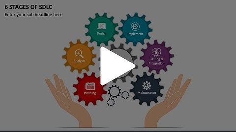 6 Stages of SDLC animated Presentation Slides