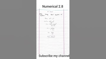 Numerical 2.8 class 9 physics|problem 2.8 physics 9 federal board#trending