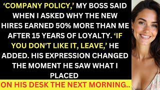 My Boss Offered New Hires 50% More Than Me After 15 Years of Loyalty, My Final Move Shocked Him…