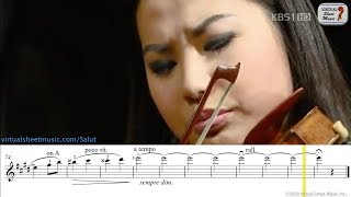 Sarah Chang - Salut d'amour, Op.12 - Elgar - Sheet Music Play Along