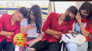 Sleeping On Strangers In The Metro Prank || Epic reaction || Harshit PrankTv