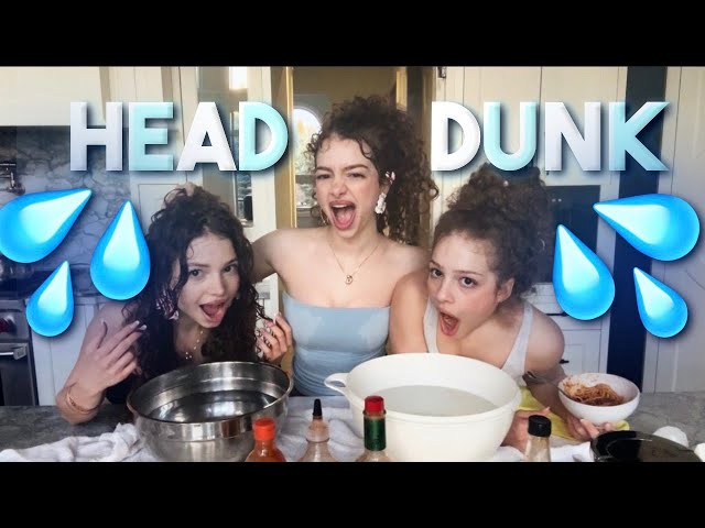 TRIPLET WATER DUNK CHALLENGE *Chaotic* - Kalogeras Sisters class=