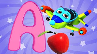 Phonics Song 2 with TWO Words in 3D - A For Airplane - ABC Alphabet Songs with Sounds for Children