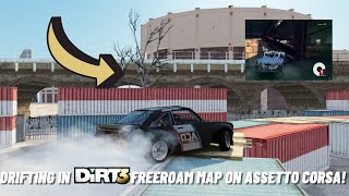Drifting Dirt 3 Freeroam Map In Assetto Corsa!! | Assetto Corsa drifting | Thrustmaster T300