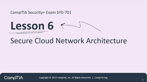 Secure Cloud Network Architecture Part 1- CompTIA Security+ Exam SY0-701-