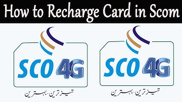 How to Recharge Card in Scom SIM | Scom Sim Card Load Karne ka tarika