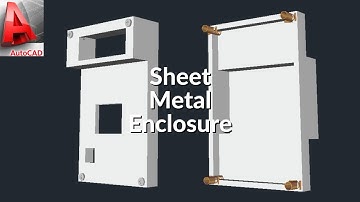 [AutoCAD 2012/2020 | 3D Realistic Model] Casing (Sheet Metal Enclosure) for Smart Bus Thesis Project