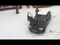 BMW 1 series in snow - Woman in Epic Fail