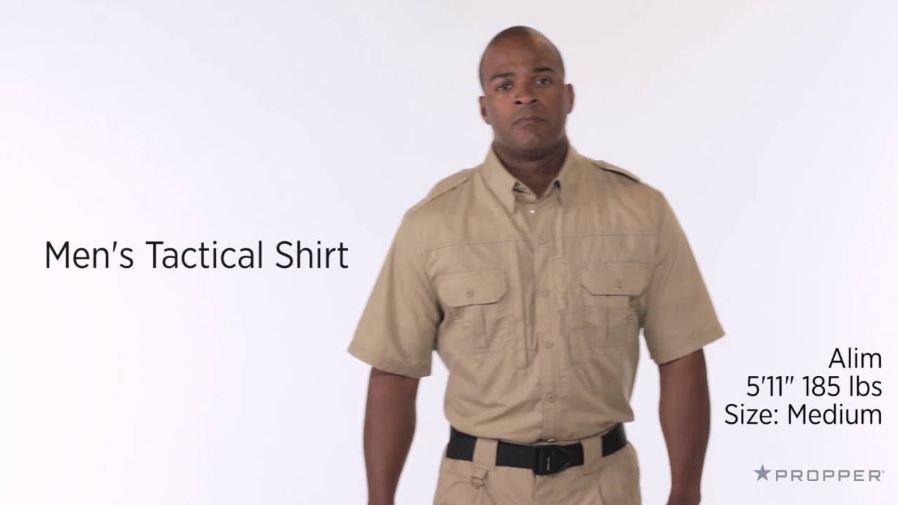 Propper Mens Long Sleeve Tactical Dress Shirt