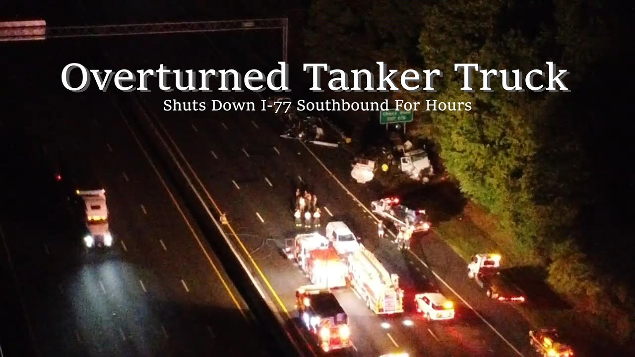 CRASH | Overturned Tanker Truck Shuts Down Interstate For Hours ...