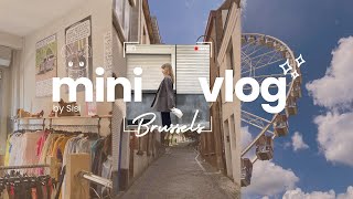 mini vlog of a sunday in Brussels (grwm, brunch, thrifting...)