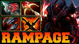 Back To Back 3 Rampage SF !! Shadow Fiend Dota 2 Safelane Gameplay Guide Build Carry Meta 7.35