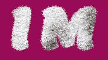 Fur Text Effect in GIMP