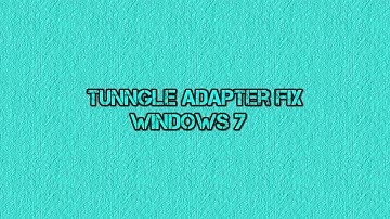 How To Fix Tunngle Adapter ERROR [HD]