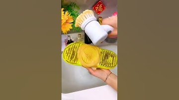 Máy Cọ Rửa Điện Đa Năng Sạc USB, bàn chải Vệ Sinh Bếp, Bồn Rửa Mặt, Đánh Giày với 3 đầu thay thế