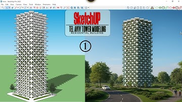 How to Design Tel Aviv Tower in SketchUp | Architectural Building Design in SketchUp _ Part-1